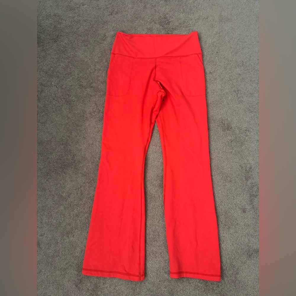 aerie Bright Red Boot Cut Flare Pants